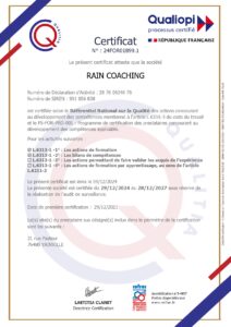certificat conformité Qualiopi